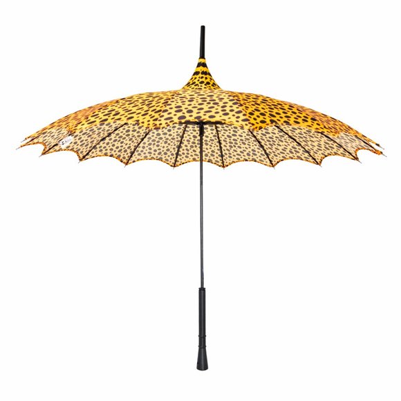 Leopard Print Parasol Style Umbrella - Picture 7 of 11
